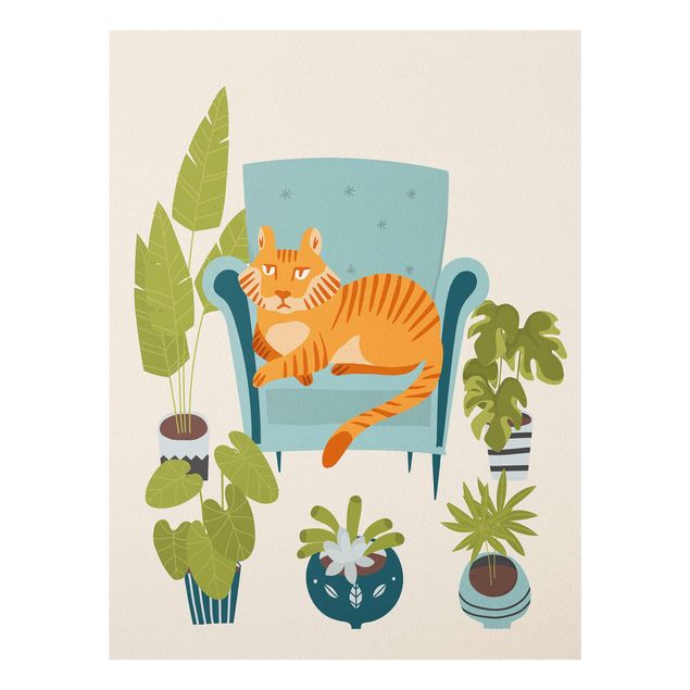 Billeder moderne Domestic Mini Tiger Illustration