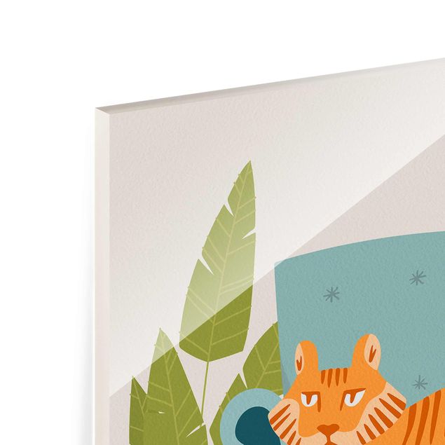 Billeder farvet Domestic Mini Tiger Illustration
