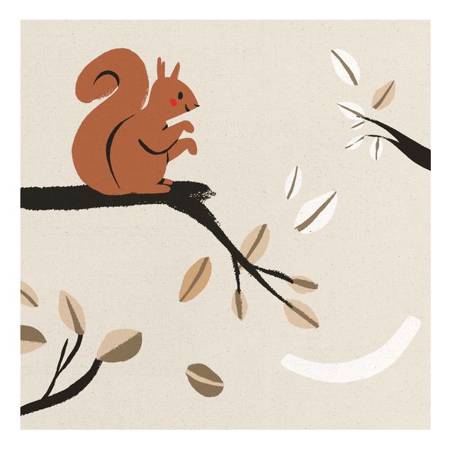 Billeder brun Cute Animal Illustration - Squirrel