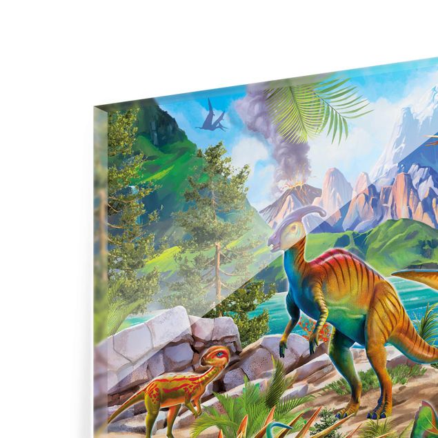 Billeder T-Rex And Parasaurolophus