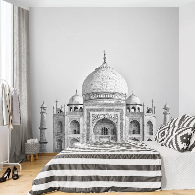 Moderne tapet Taj Mahal In Gray