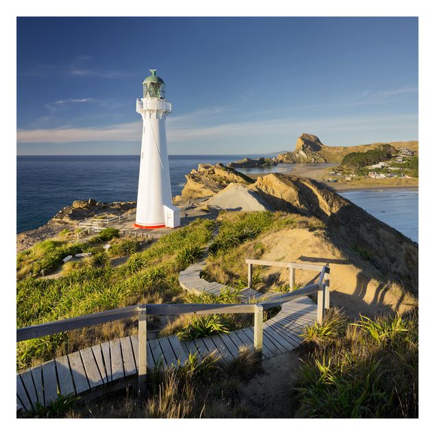 Blåt tapet Castle Point Lighthouse New Zealand