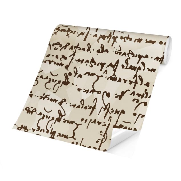 Moderne tapet Da Vinci Manuscript