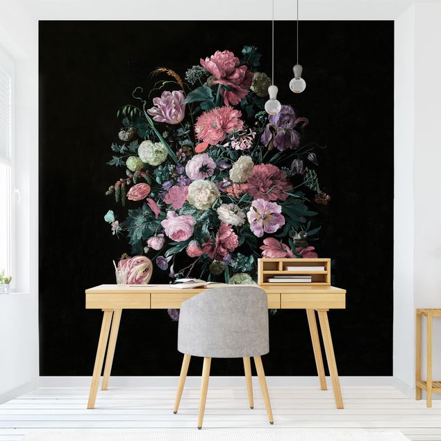 Tapet blomster Jan Davidsz De Heem - Dark Flower Bouquet