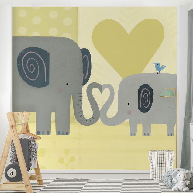 Tapet moderne Mum And I - Elephants