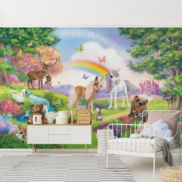 Tapet med dyr Animal Club International - Magical Forest With Unicorn