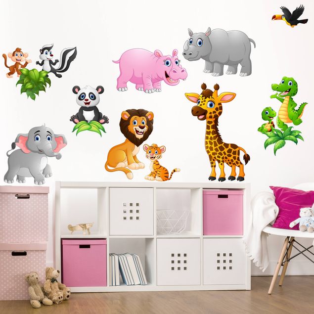 Wallstickers Animals of the jungle