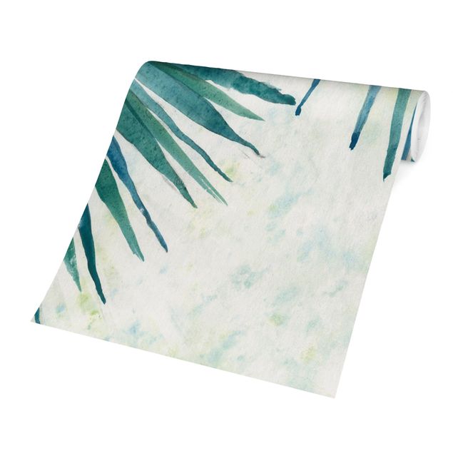 Tapet Tropicl Palm Leaves Close-up