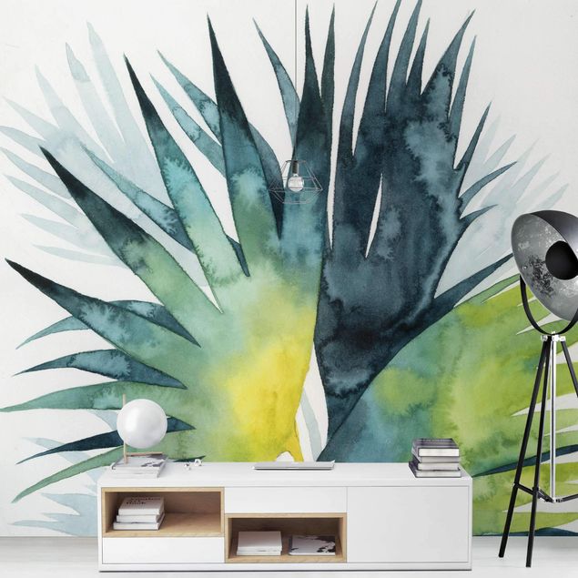Fototapet grøn Tropical Foliage - Fan Palm