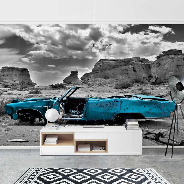 Tapet moderne Turquoise Cadillac