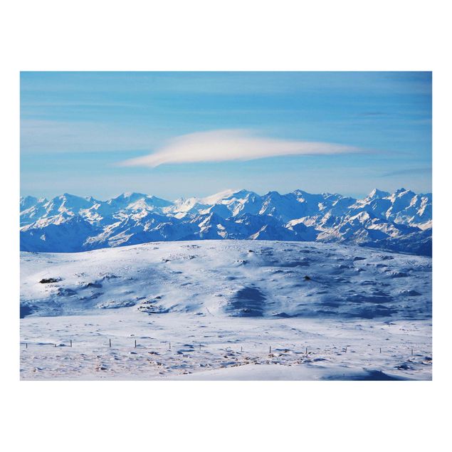 Billeder landskaber Snowy Mountain Landscape