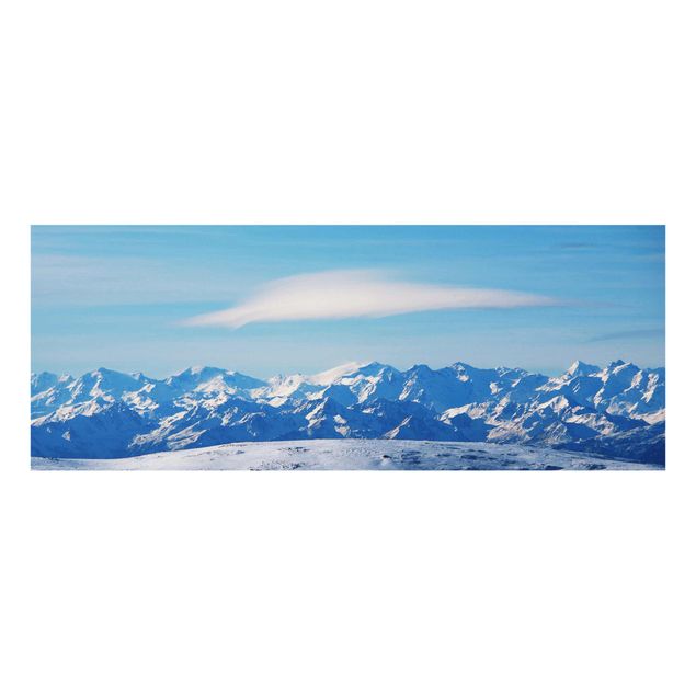 Billeder landskaber Snowy Mountain Landscape