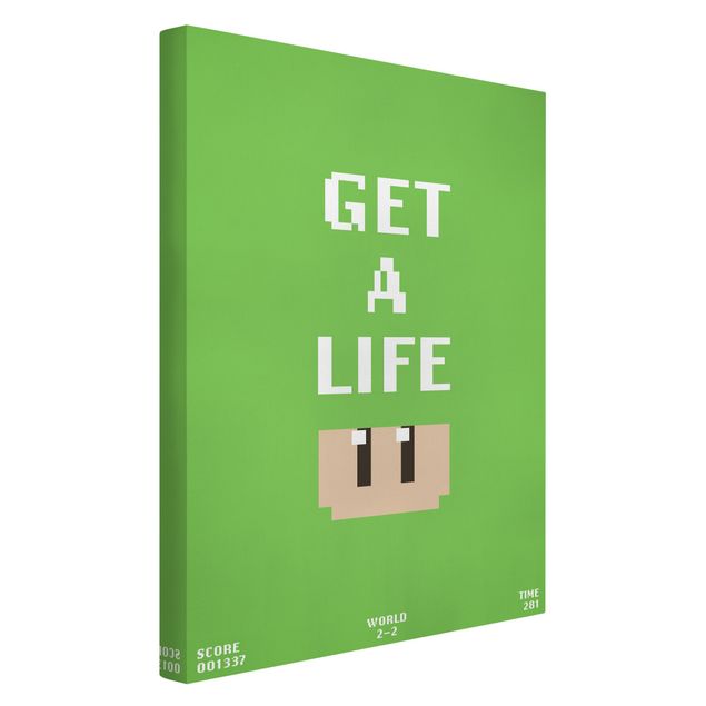 Billeder grøn Video Game Text Get A Life In Green