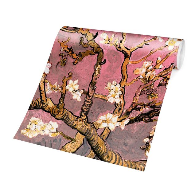 Kunst stilarter Vincent Van Gogh - Almond Blossom In Antique Pink