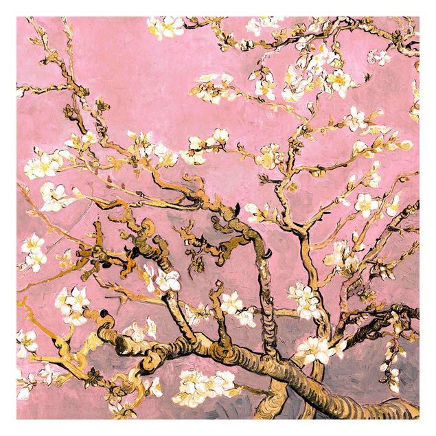 Fototapet blomster Vincent Van Gogh - Almond Blossom In Antique Pink