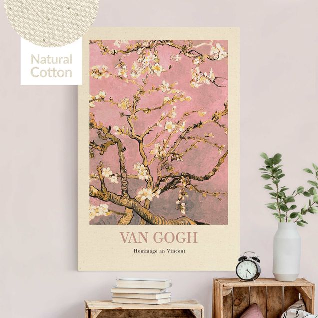 Kunst stilarter impressionisme Vincent van Gogh - Almond Blossom In Pink - Museum Edition
