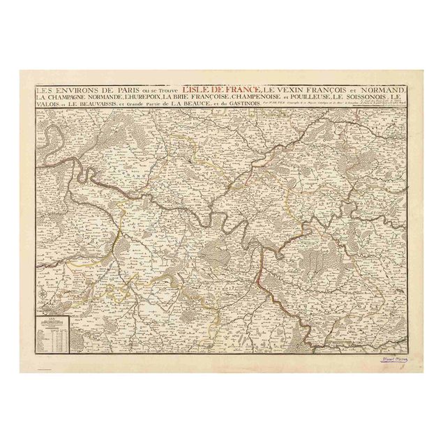 Billeder Andrea Haase Vintage Map France