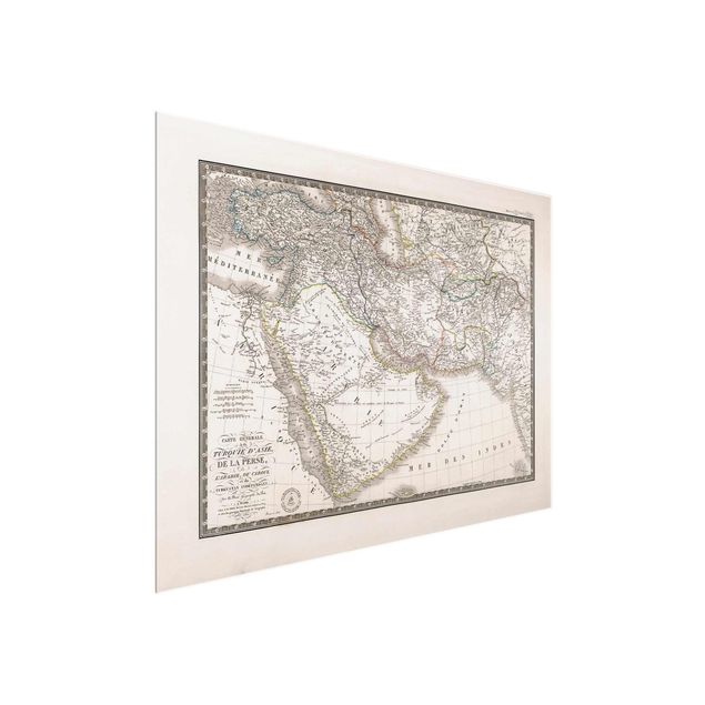 Billeder verdenskort Vintage Map In The Middle East