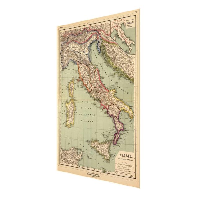 Billeder Andrea Haase Vintage Map Italy