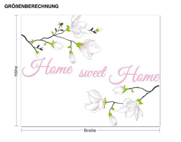 køkken dekorationer Home Sweet Home With Magnolias
