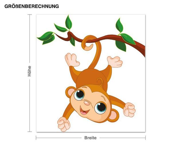 Wallstickers jungle Climbing Monkey