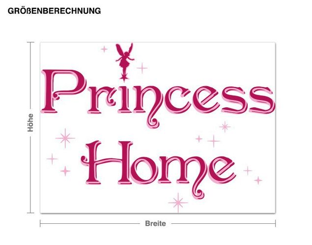 Wallstickers prinzessin Princess Home