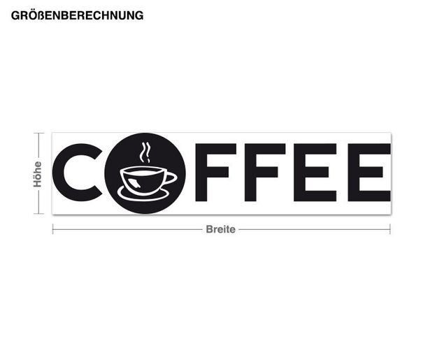 Wallstickers kaffe Coffee with Coffee Mug