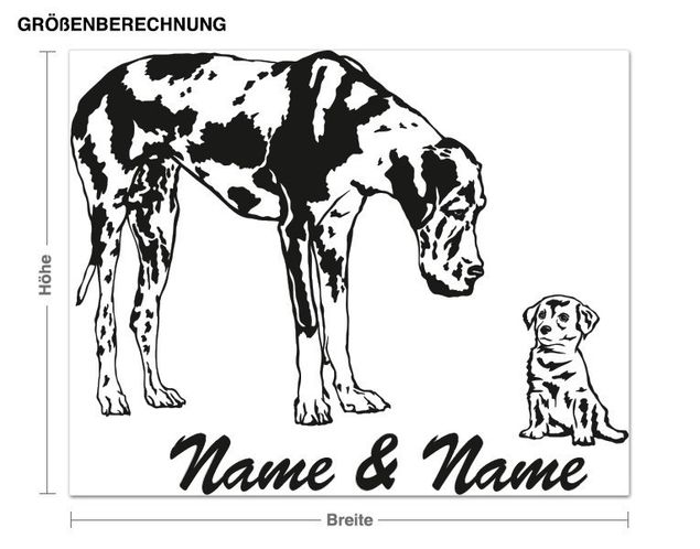 Wallstickers hunde Dogs