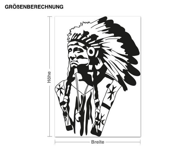Wallstickers indianere Native American