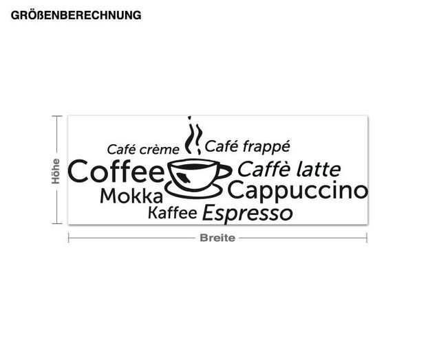 Wallstickers kaffe Coffee World