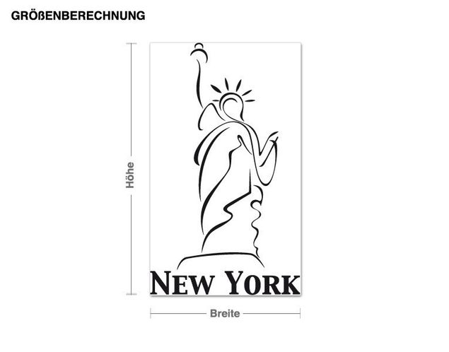 Wallstickers New York New York Statue of Liberty