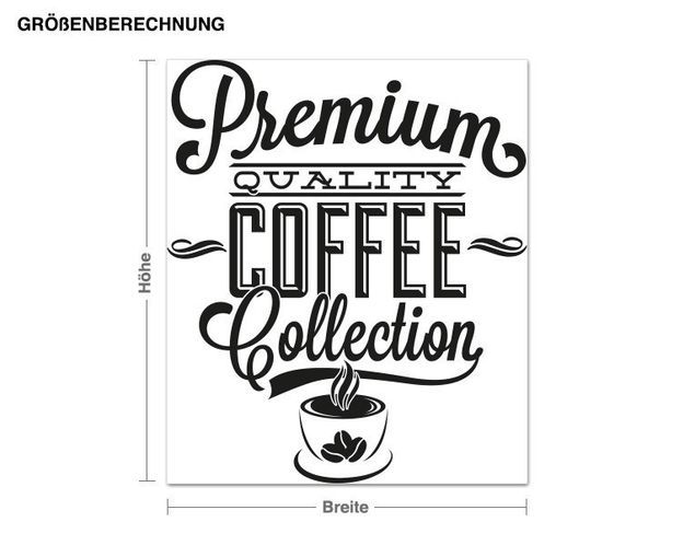 Wallstickers kaffe Premium Coffee