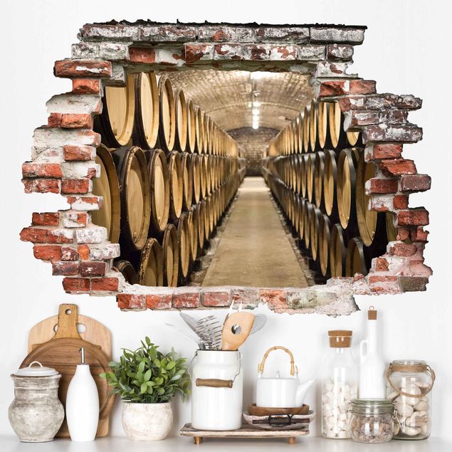 Wallstickers 3D Wine cellar
