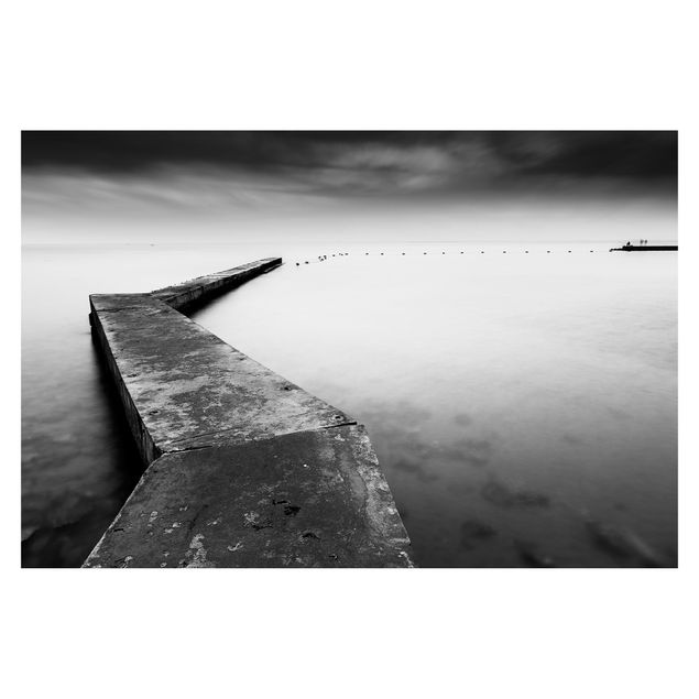 Tapet Great Pier In Black And White