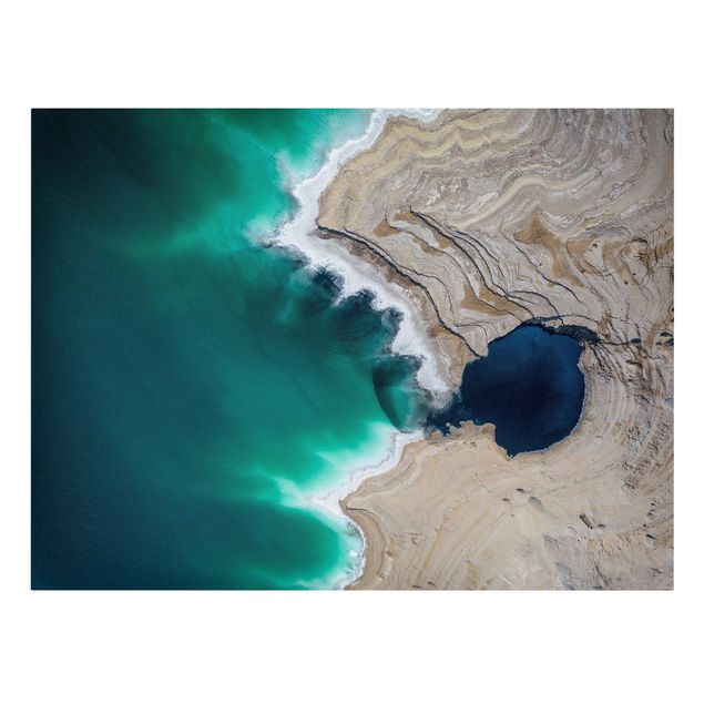 Billeder på lærred landskaber Wild Coastal Bay In Israel