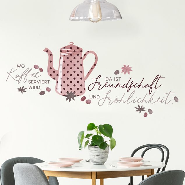Wallstickers kaffe Where coffee is served