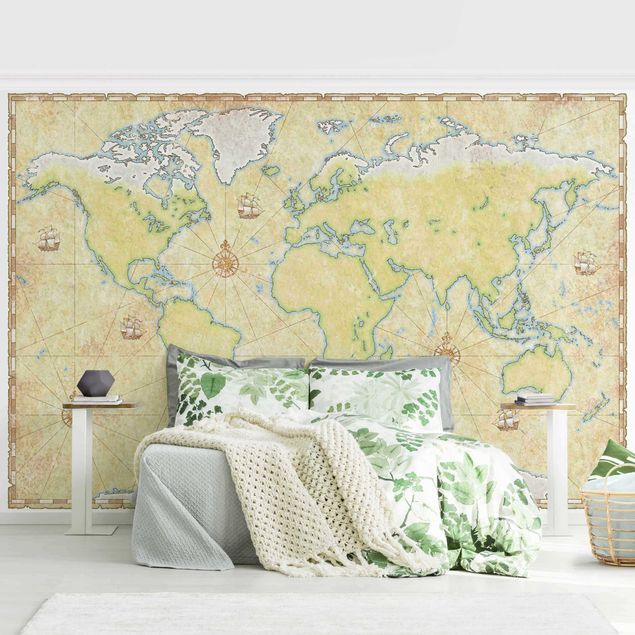 Moderne tapet World Map