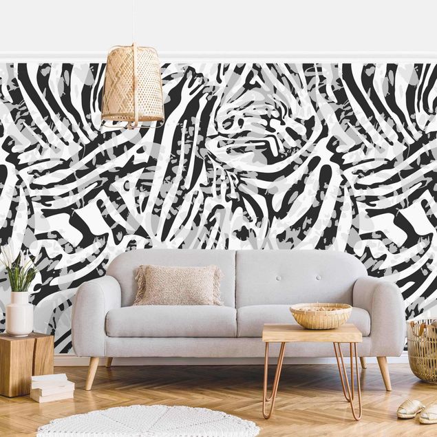 køkken dekorationer Zebra Pattern In Shades Of Grey
