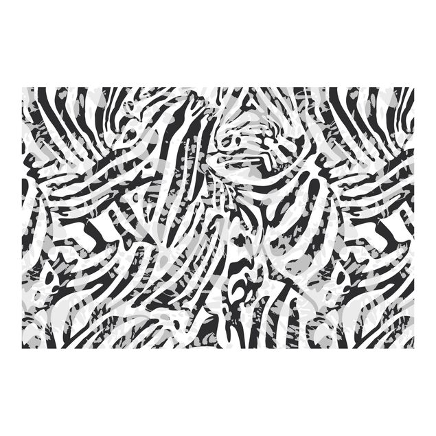 Tapet Zebra Pattern In Shades Of Grey