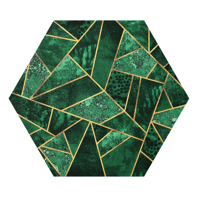 Billeder grøn Dark Emerald With Gold