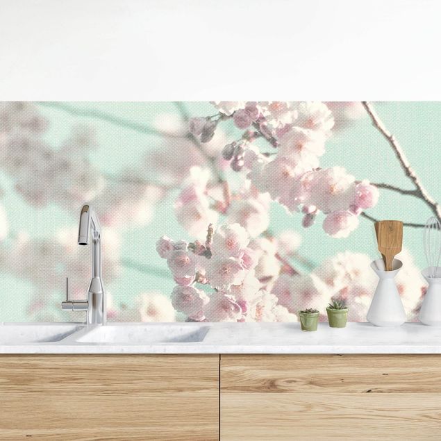 køkken dekorationer Dancing Cherry Blossoms On Canvas
