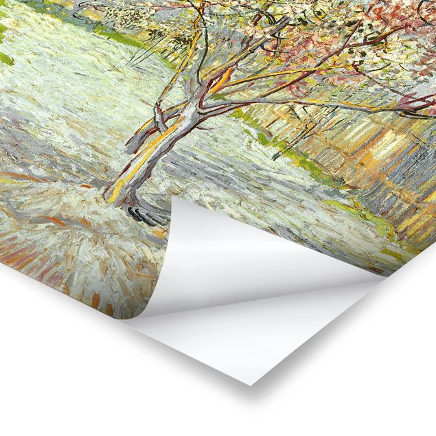Billeder landskaber Vincent van Gogh - Flowering Peach Trees