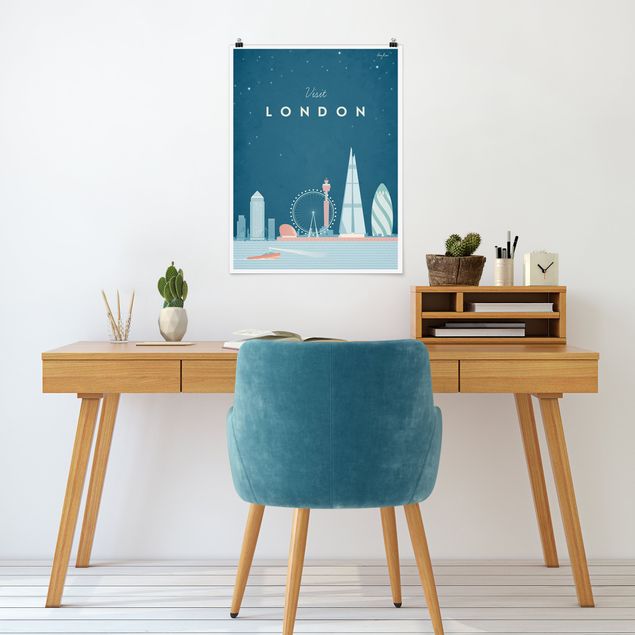 Plakater arkitektur og skyline Travel Poster - London