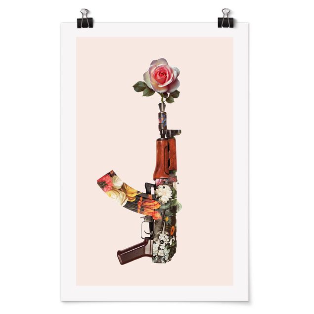 Plakater kunsttryk Weapon With Rose