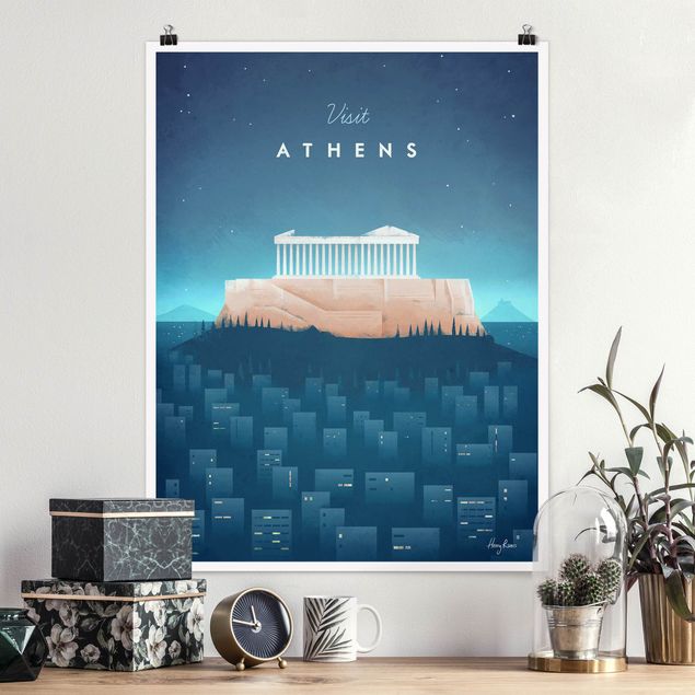 køkken dekorationer Travel Poster - Athens