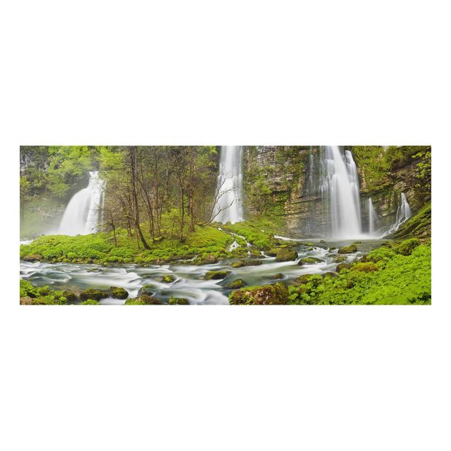 Billeder natur Waterfalls Cascade De Flumen