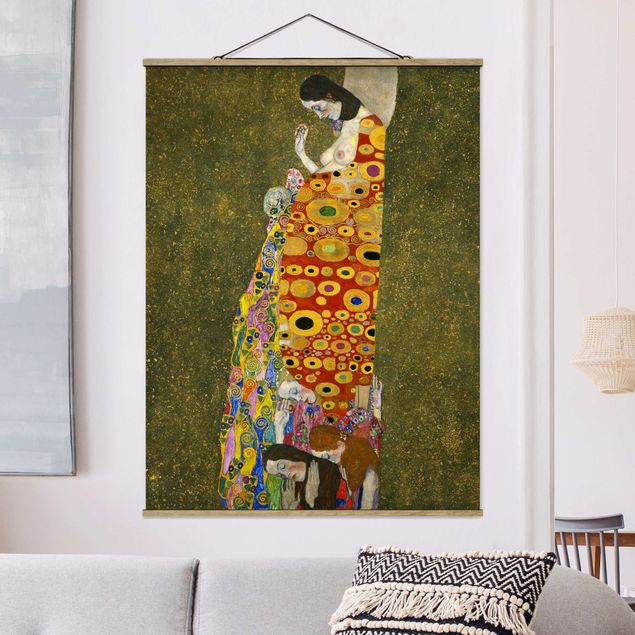 Kunst stilarter art deco Gustav Klimt - Hope II