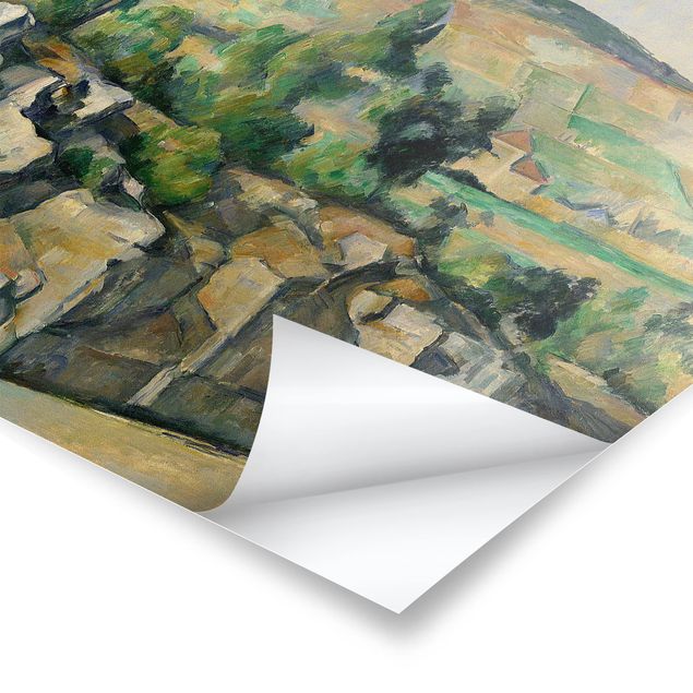 Plakater landskaber Paul Cézanne - Hillside In Provence