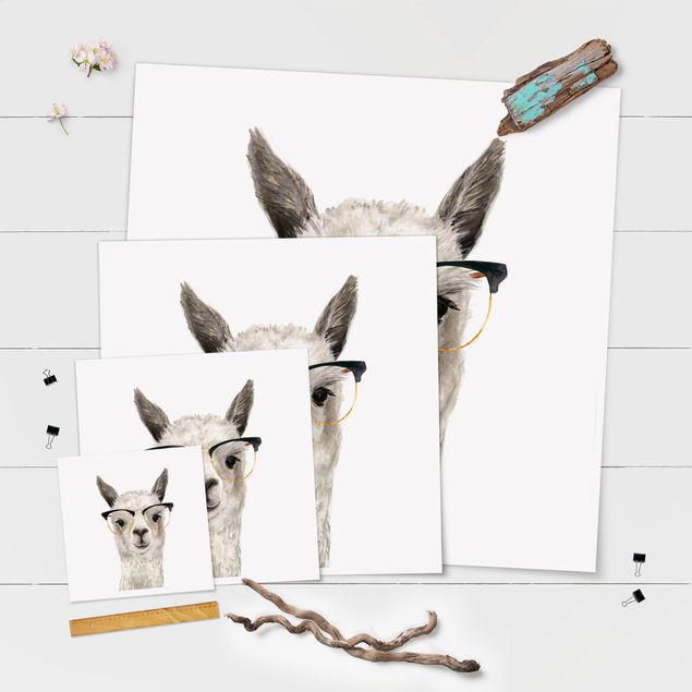 Plakater Hip Lama With Glasses I