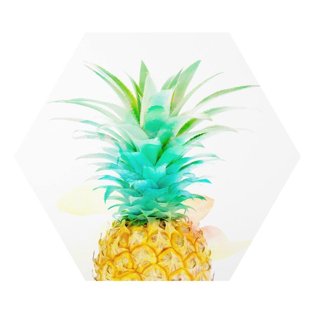 Billeder gul Pineapple Watercolour